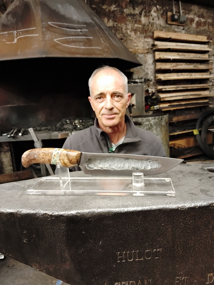 Une lame Yakut pour David, une forge technique réussie, Vielverge, O Feu Forgé