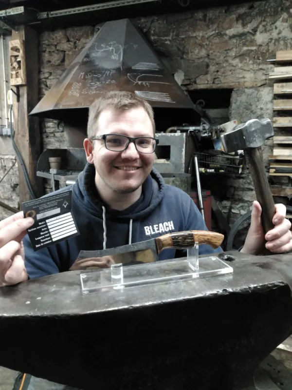 Stage de forge & coutellerie : Couteau forgé, Vielverge, O Feu Forgé