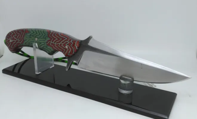 🔪 Couteau tactique en inox 440C – Modèle unique fabriqué en Bourgogne, Vielverge, O Feu Forgé
