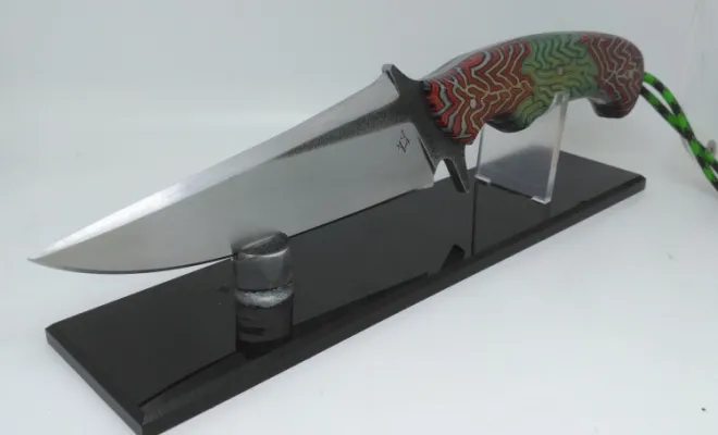 🔪 Couteau tactique en inox 440C – Modèle unique fabriqué en Bourgogne, Vielverge, O Feu Forgé