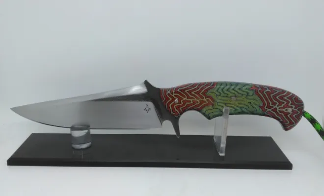 🔪 Couteau tactique en inox 440C – Modèle unique fabriqué en Bourgogne, Vielverge, O Feu Forgé