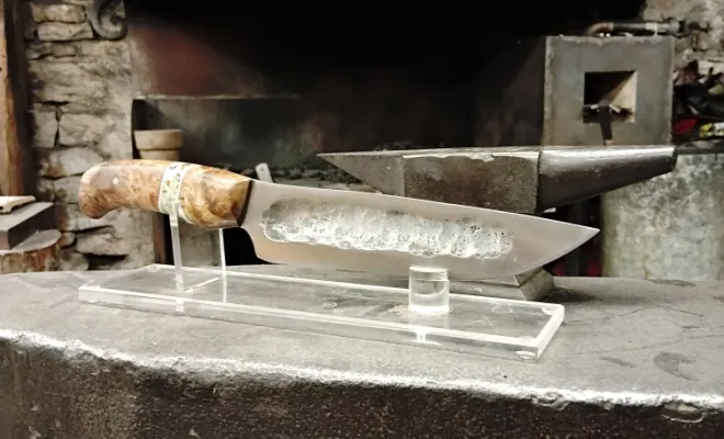 Une lame Yakut pour David, une forge technique réussie, Vielverge, O Feu Forgé