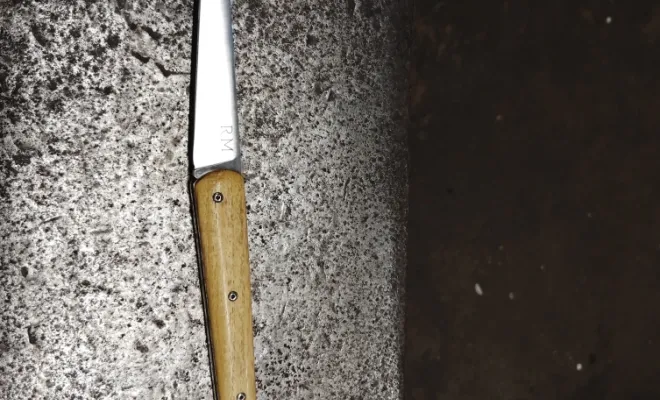 Robin et le défi du couteau Toucan chez O Feu Forgé, Vielverge, O Feu Forgé