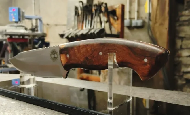 Création de couteau en méthode stock removal avec Quentin, Vielverge, O Feu Forgé